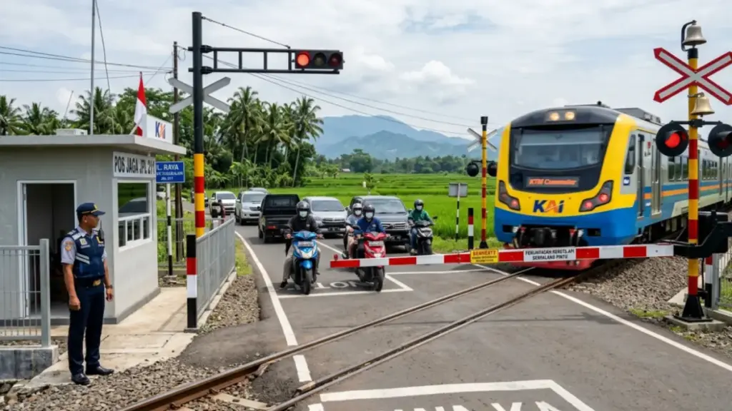 Palang pintu KA jabar