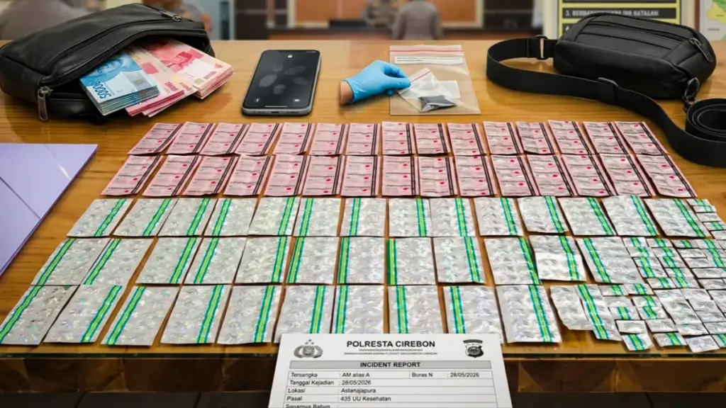 Pengedar obat-obatan tanpa izin di Astanajapura ditangkap polisi