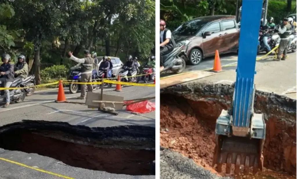 Jalan Amblas di Lenteng Agung Jaksel Picu Kemacetan Parah hingga 800 Meter
