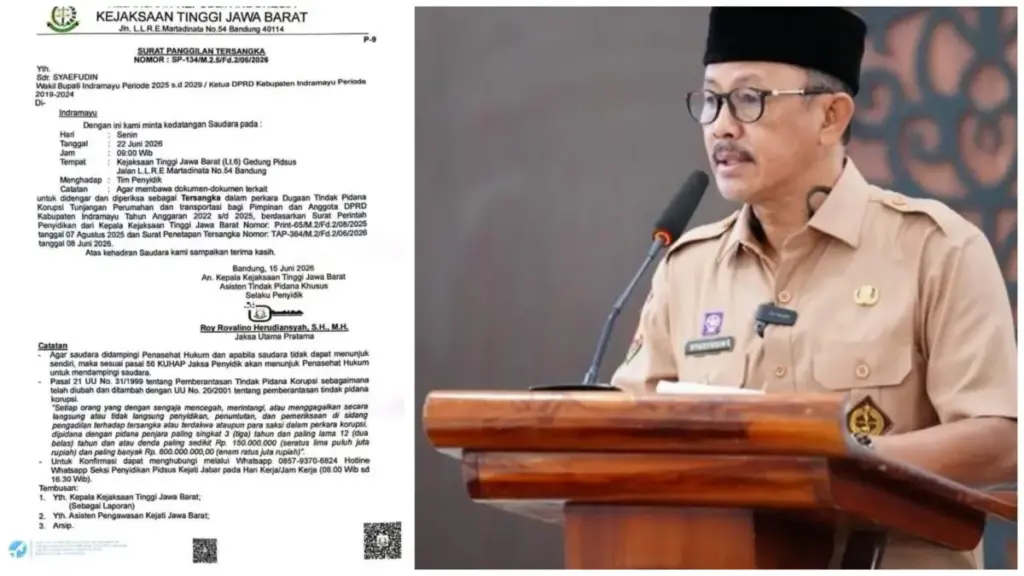Wabup Indramayu Syaefudin tersangka korupsi