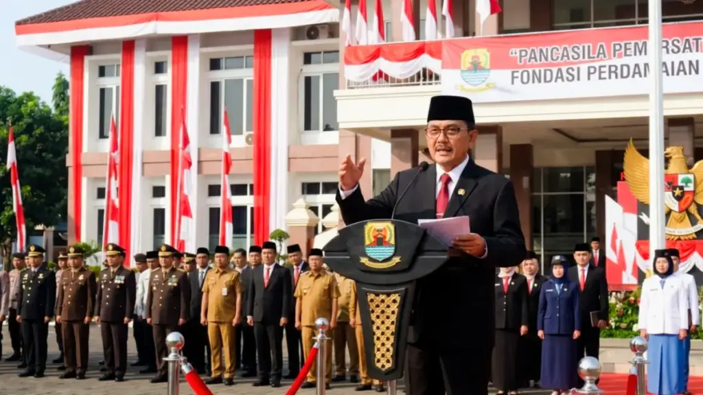 Peringati Hari Lahir Pancasila 2026, Bupati Cirebon Ajak Generasi Muda Hidupkan Nilai Ideologi Nasional Peringatan Hari Lahir Pancasila kabupaten Cirebon