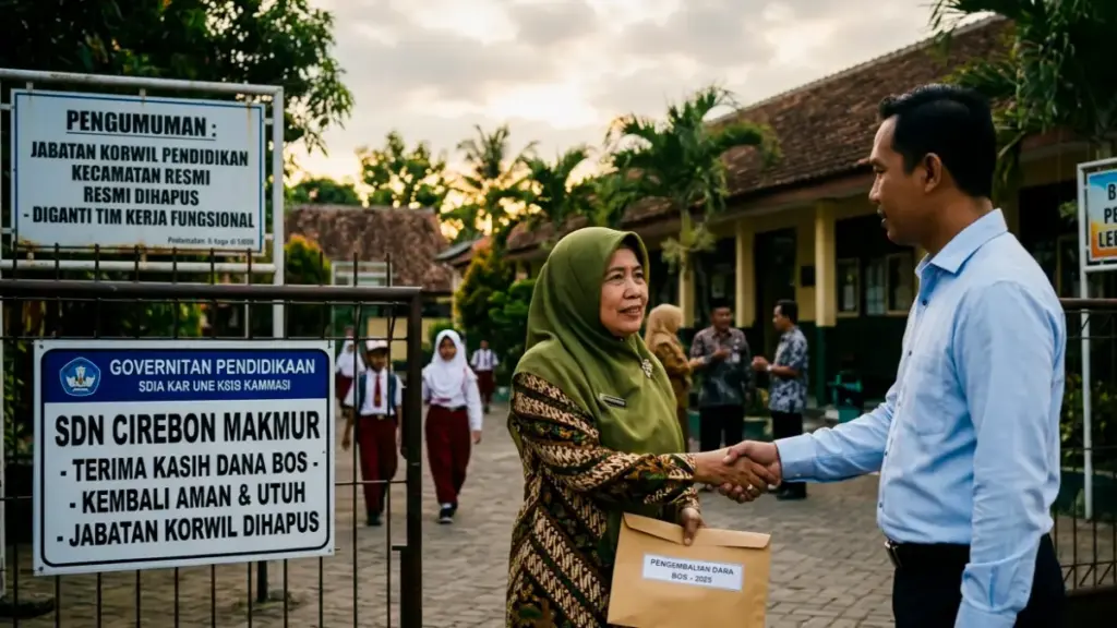 Dugaan Bocor Dana BOS Rp5,1 Miliar di Cirebon: Kepsek Patungan Ganti Kerugian, Jabatan Korwil Resmi Dihapus Dana BOS bocor kabupaten Cirebon