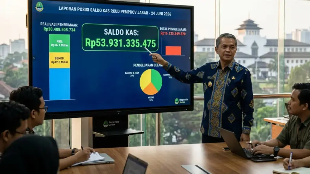 Saldo kas penerimaan jabar