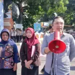 Aksi masa di kota cirebon