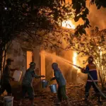 Rumah terbakar di serang kulon