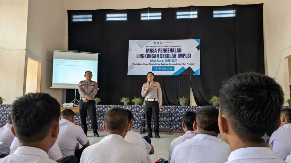 Edukasi satlantas Brebes kepada siswa