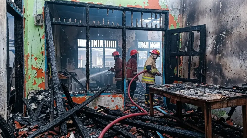Kebakaran rumah di Sindanglaut