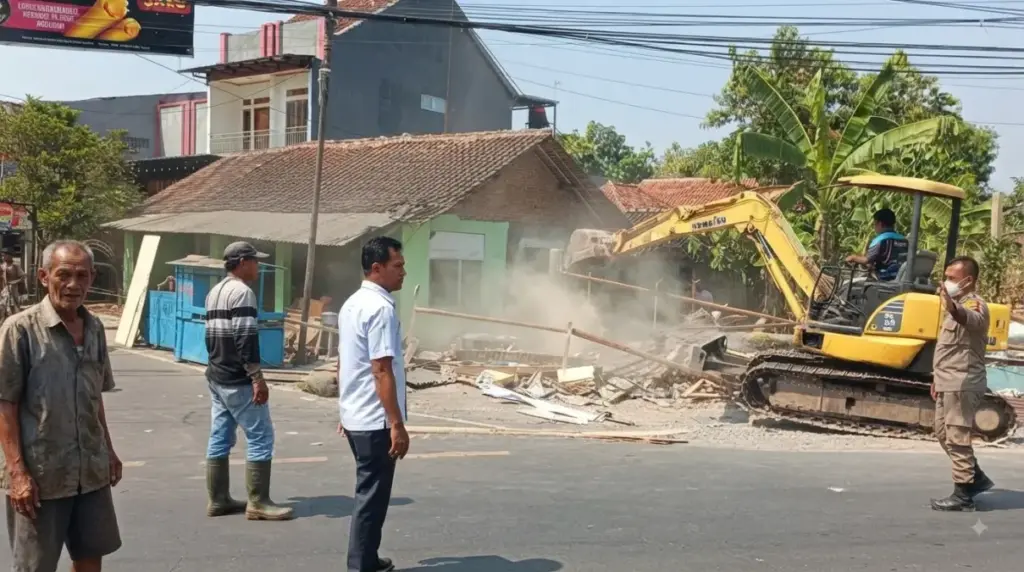 Penertiban lahan perhutani ciledug