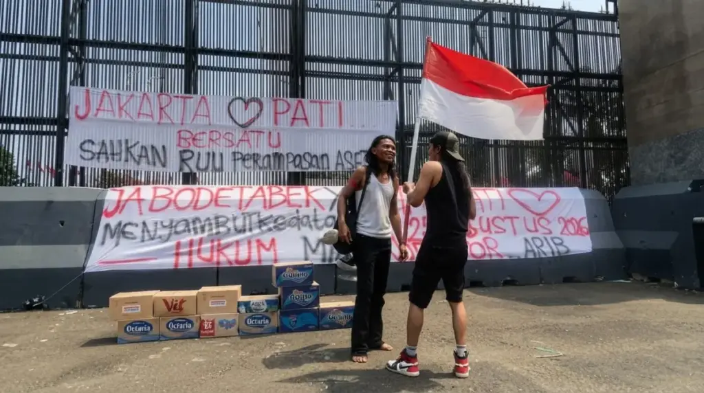 Polisi Tegaskan Penundaan Transaksi Rekening Donasi Demo 27 Agustus, Panggil Mas Botok dan OJK Penundaan transaksi rekening gerakan AMPB
