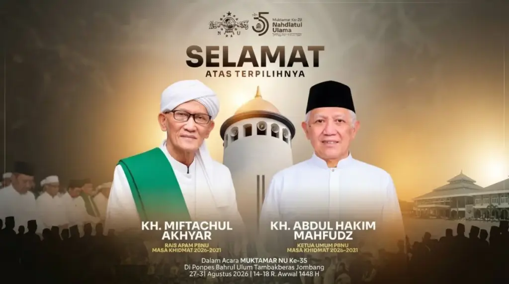 Kepengurusan baru PBNU masa khidmat 2026-2031
