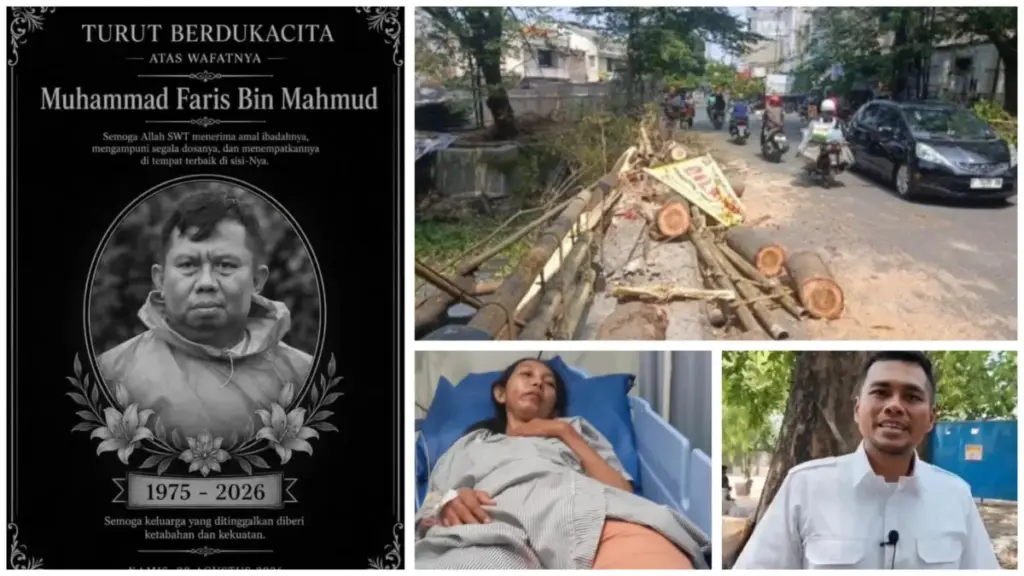 Pohon tumbang di Sukalila Cirebon timpa pasutri