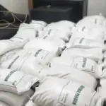 Beras bansos menumpuk di rumah pengepul