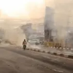 Kebakaran di jembatan Suba kota cirebon