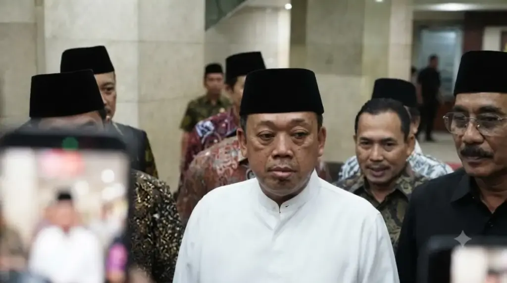 Nusron Wahid emosi