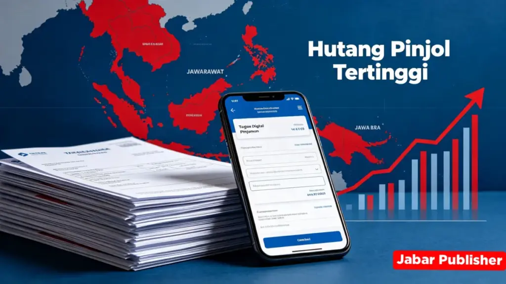 Fantastis! Utang Pinjol di Jawa Barat Tembus Rp23,9 Triliun, Tertinggi di Indonesia Peta sebaran pinjaman online di Indonesia