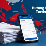 Peta sebaran pinjaman online di Indonesia
