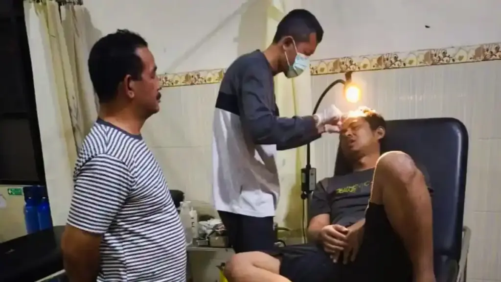 Cemburu buta suami bacok istri di indramayu