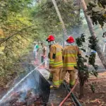 Kebakaran dekat RSD Sidawangi