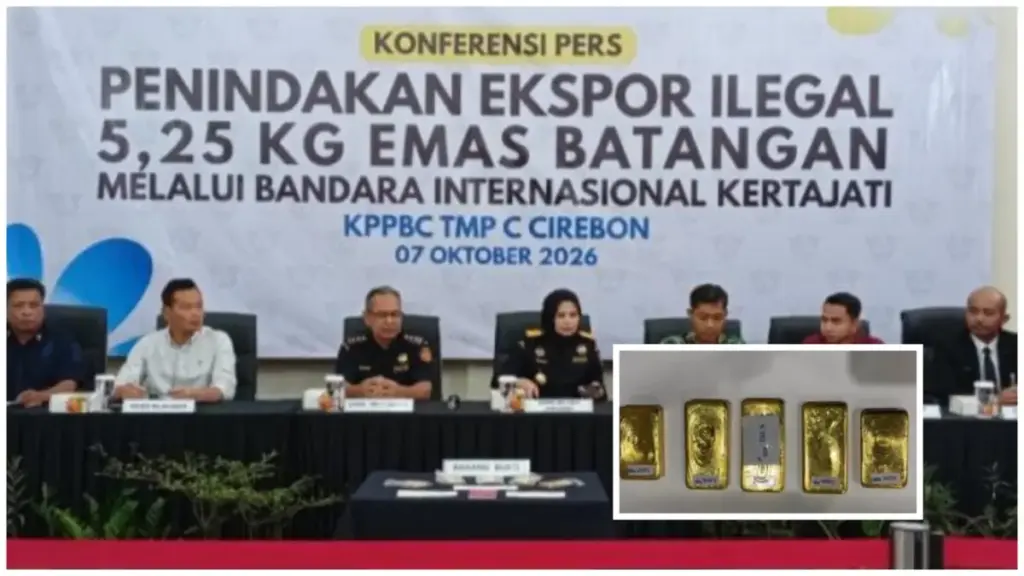 Bea Cukai Gagalkan Penyelundupan 5,25 Kg Emas Rp12 Miliar di Bandara Kertajati