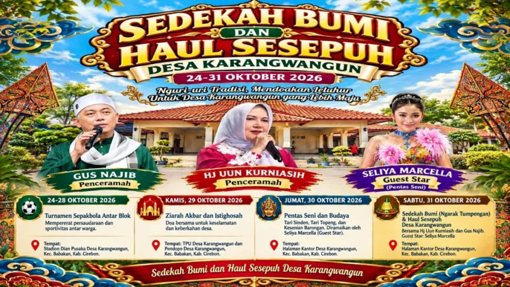 Sedekah Bumi dan Haul Sesepuh Karangwangun, Kuwu Amy Bertekad Rawat Tradisi dan Gotong Royong 